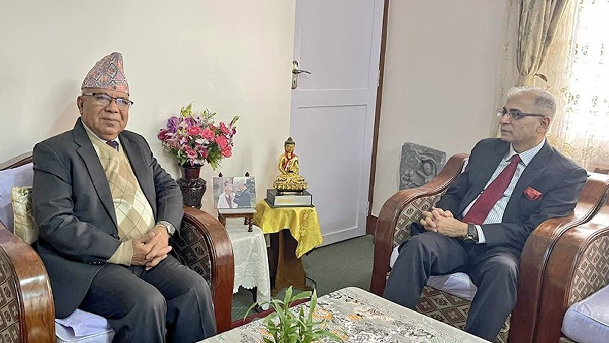 अध्यक्ष नेपाल र भारतीय विदेश सचिव क्वात्राबीच शिष्टाचार भेटवार्ता